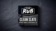 Clean Slate natural bar soap with purifying charcoal and aloe