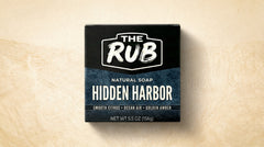 Hidden Harbor natural bar soap with crisp citrus and rich amber