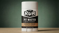 Smooth Cedar natural deodorant with grounded warm woods scent