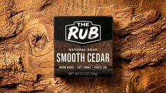 Smooth Cedar natural bar soap with earthy warm woods scent